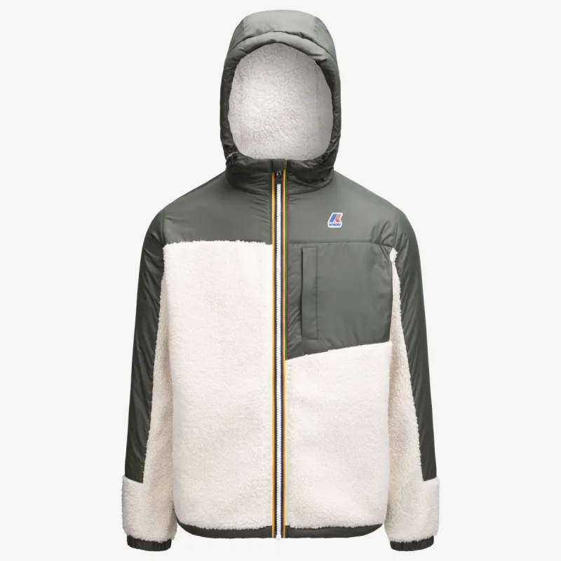 LE VRAI 3.0 NEIGE ORSETTO - Ecru-Green Blackish sold by K-Way