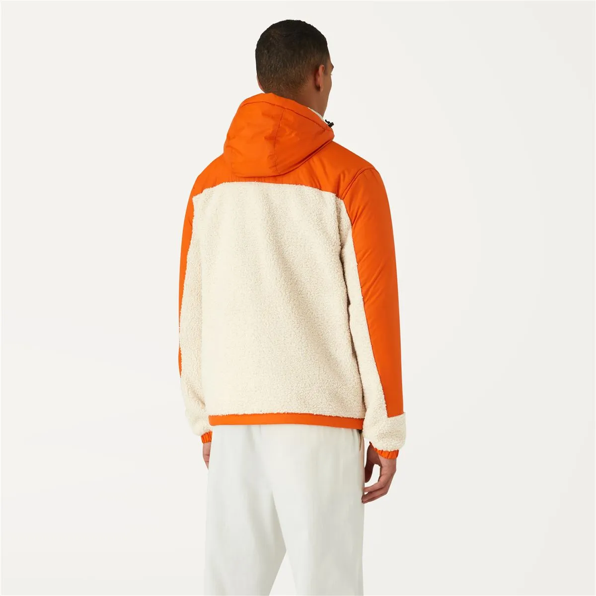 LE VRAI 3.0 NEIGE ORSETTO - Fleece - Jacket - Unisex - Ecru - Orange Rust sold by K-Way product image thumbnail 5
