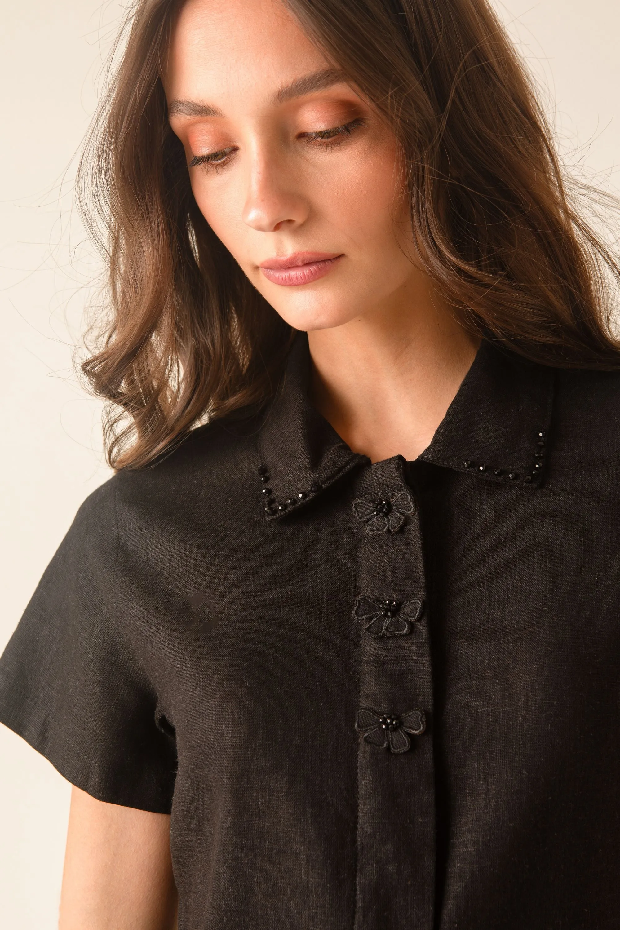 Florencia Black Mini Dress sold by Kaanas product image thumbnail 2