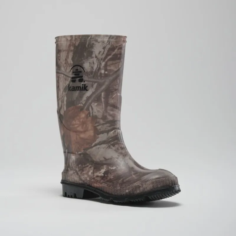 Stomp Camo - Kids' Rain Boots sold by Kamik