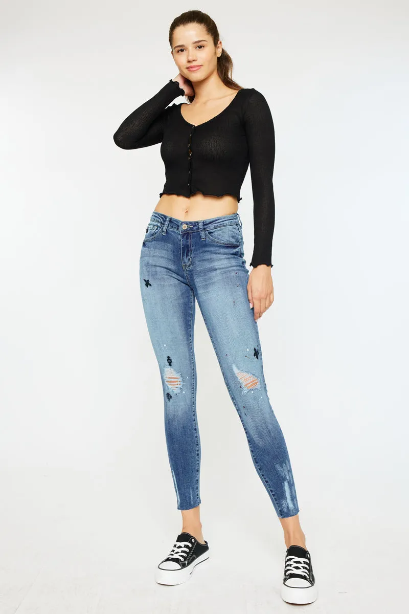 Allyson Mid Rise Super Skinny sold by Kan Can product image thumbnail 3