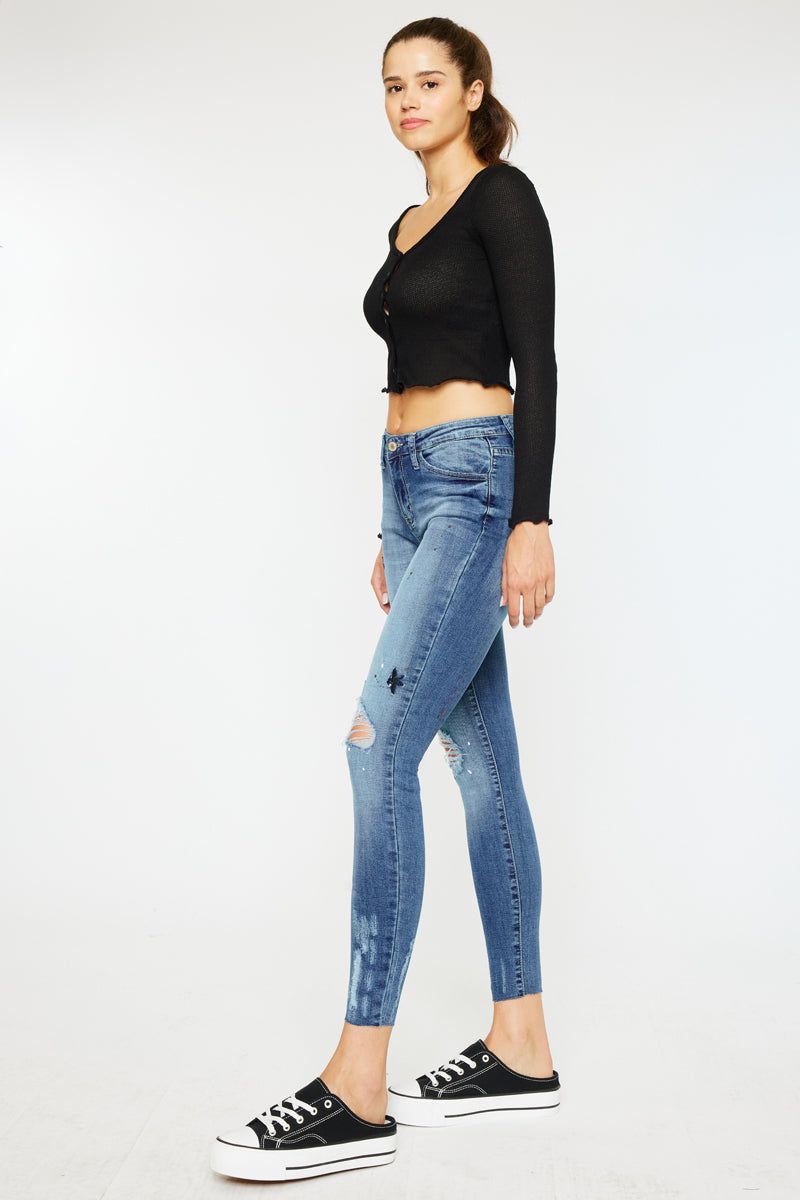 Allyson Mid Rise Super Skinny sold by Kan Can product image thumbnail 5
