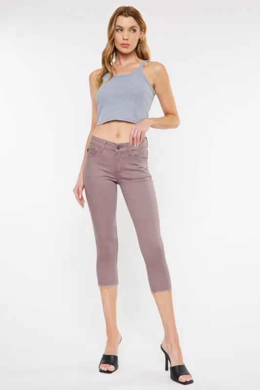 Lilian Mid Rise Capris sold by Kan Can