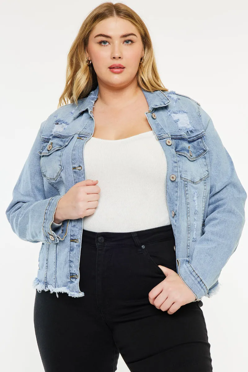 Loren Denim Jacket (Plus Size) sold by Kan Can product image thumbnail 4