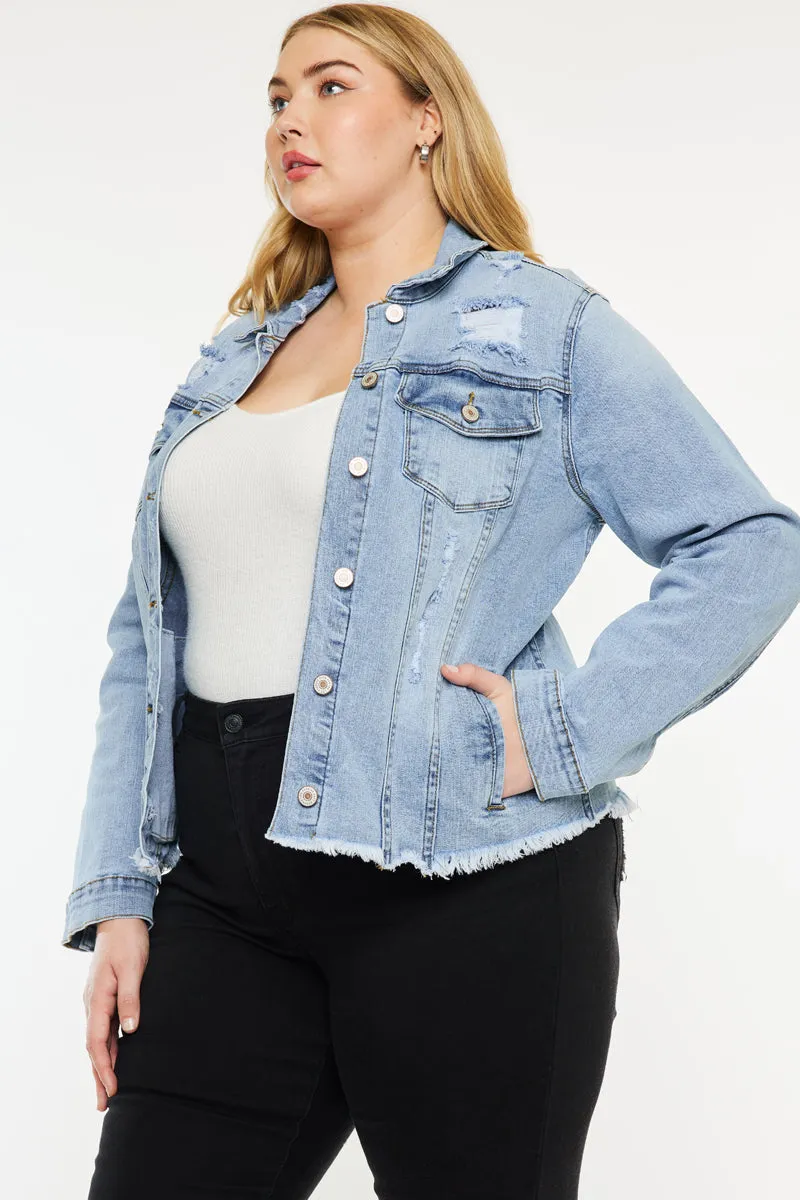 Loren Denim Jacket (Plus Size) sold by Kan Can product image thumbnail 5