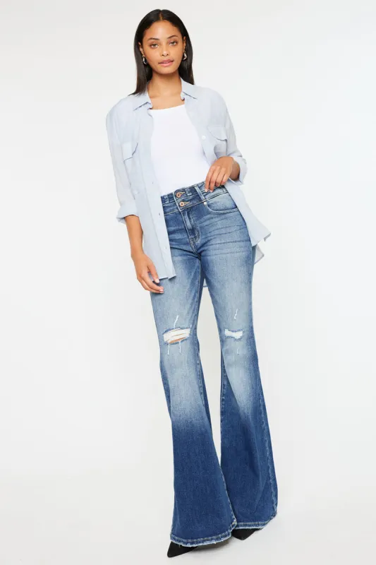 Chloe High Rise Super Flare Jeans sold by Kan Can