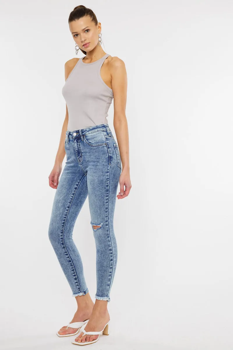 Kara High Rise Ankle Skinny Jeans sold by Kan Can product image thumbnail 5
