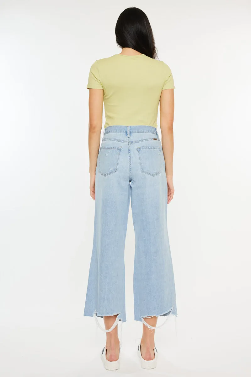 Mariyah Ultra High Rise Cropped Wide Leg Jeans sold by Kan Can product image thumbnail 2
