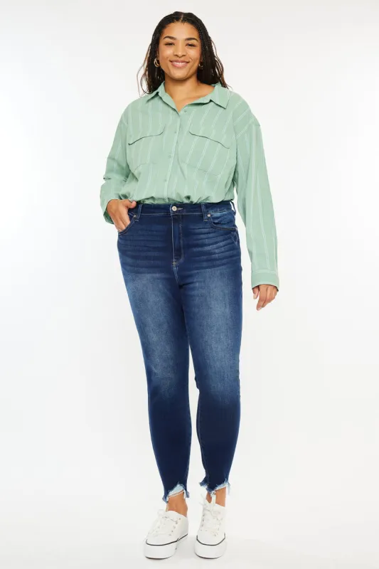 Lucero High Rise Ankle Skinny Jeans (Plus Size) sold by Kan Can
