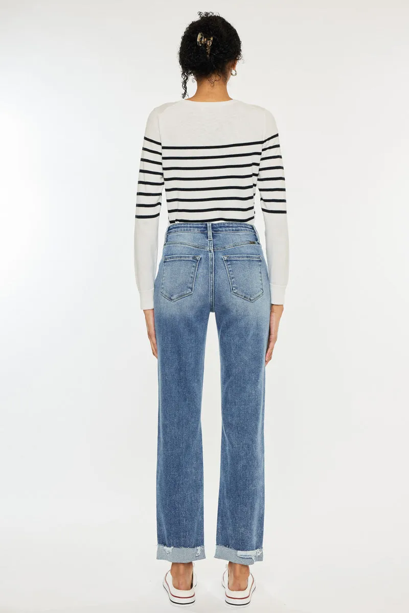 Kianna Essentials High Rise Slim Straight Leg Jeans sold by Kan Can product image thumbnail 2