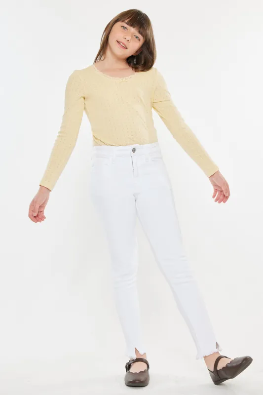 Rocket High Rise Ankle Skinny Kid Jeans sold by Kan Can