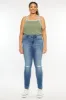 Sharon Mid Rise Super Skinny Jeans (Plus Size) sold by Kan Can