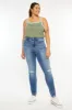 Sharon Mid Rise Super Skinny Jeans (Plus Size) sold by Kan Can