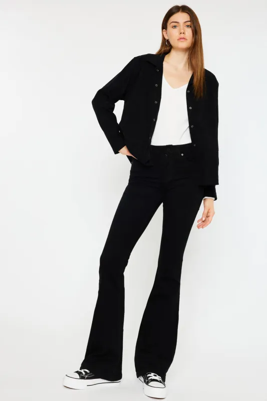 Ilene Mid Rise Flare Jeans sold by Kan Can