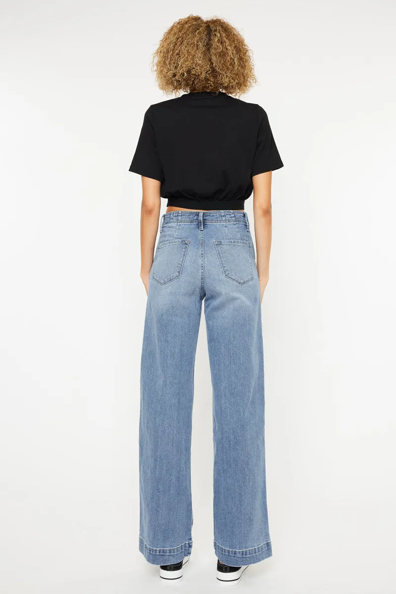 Zoelle Ultra High Rise Wide Leg Jeans sold by Kan Can product image thumbnail 2