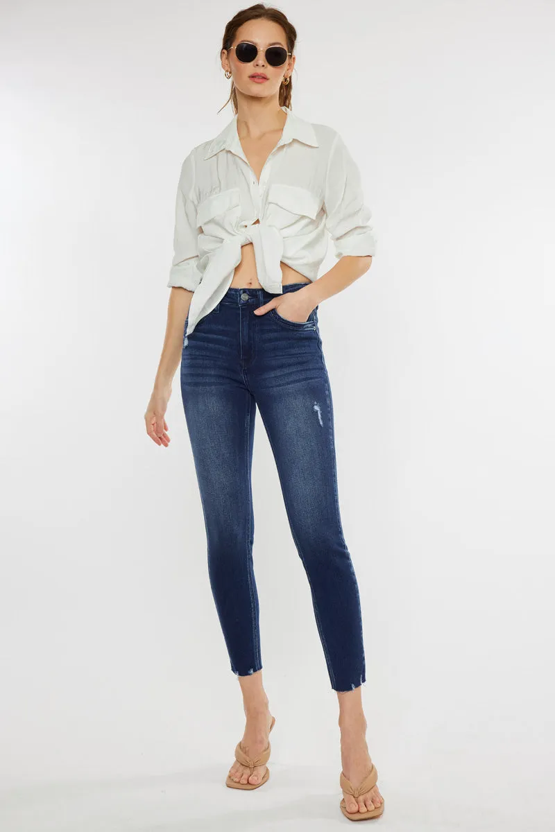 Evangeline High Rise Ankle Skinny Jeans sold by Kan Can product image thumbnail 3