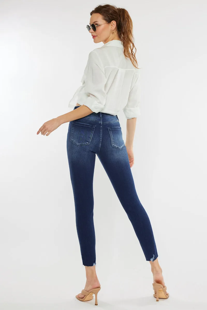 Evangeline High Rise Ankle Skinny Jeans sold by Kan Can product image thumbnail 2