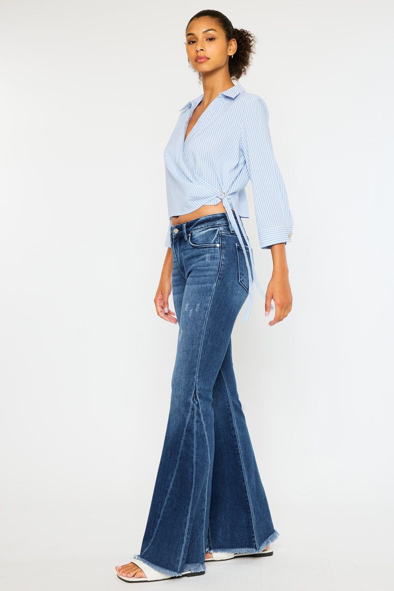 Cleo Mid Rise Flare Jeans sold by Kan Can product image thumbnail 5