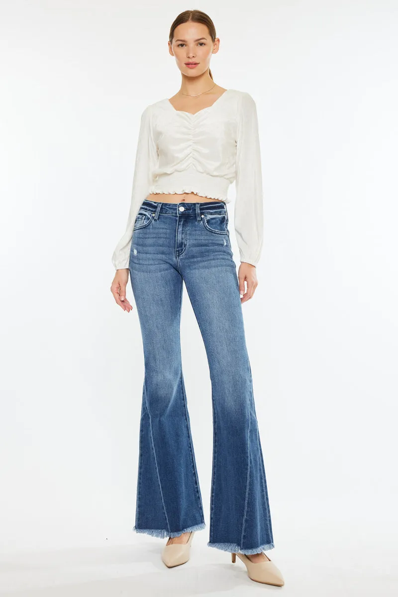 Cleo Mid Rise Flare Jeans sold by Kan Can product image thumbnail 5
