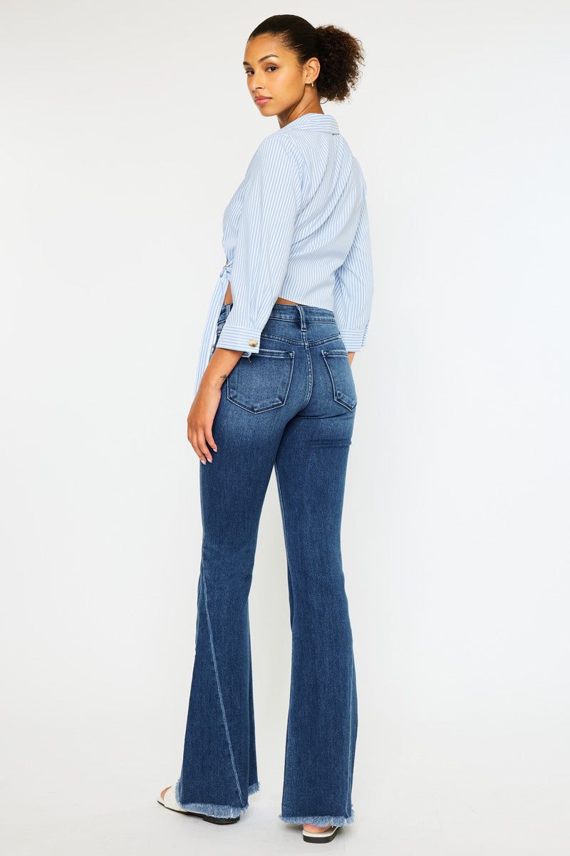 Cleo Mid Rise Flare Jeans sold by Kan Can product image thumbnail 2