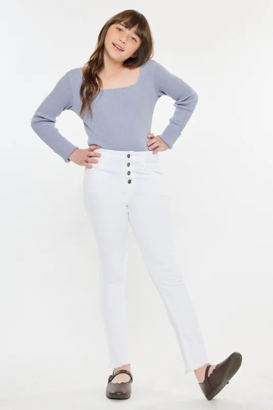 Jorja High Rise Ankle Skinny Kid Jeans sold by Kan Can