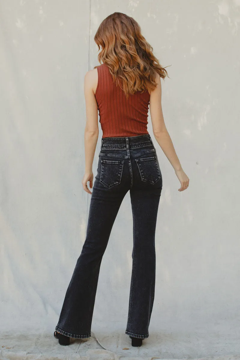 Amirah Ultra High Rise Flare Jeans sold by Kan Can product image thumbnail 2