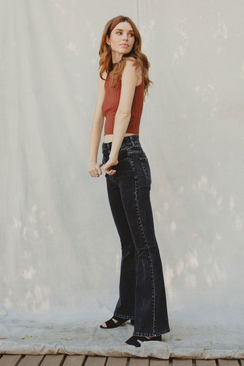 Amirah Ultra High Rise Flare Jeans sold by Kan Can product image thumbnail 3