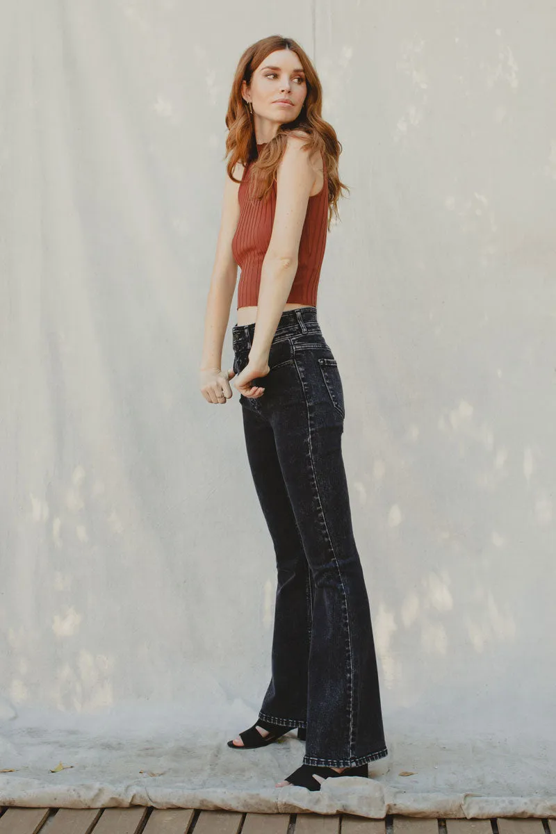 Amirah Ultra High Rise Flare Jeans sold by Kan Can product image thumbnail 3