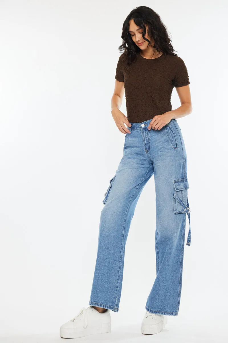 Val High Rise Wide Jeans sold by Kan Can product image thumbnail 4