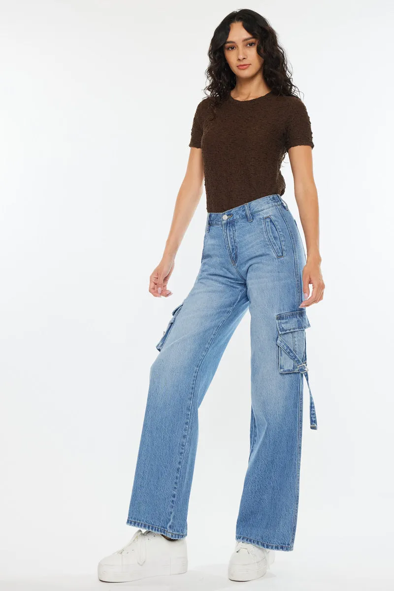 Val High Rise Wide Jeans sold by Kan Can product image thumbnail 3