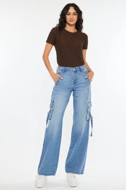 Val High Rise Wide Jeans sold by Kan Can