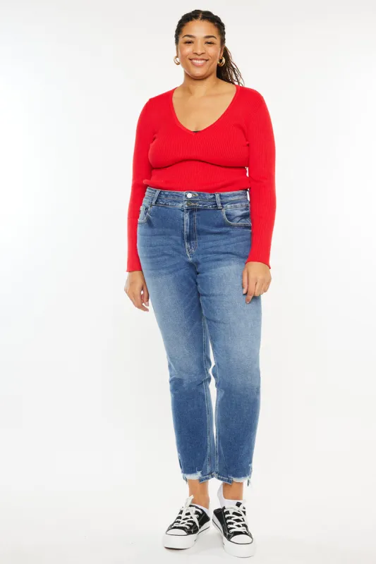 Rosemary High Rise Straight Jeans (Plus Size) sold by Kan Can
