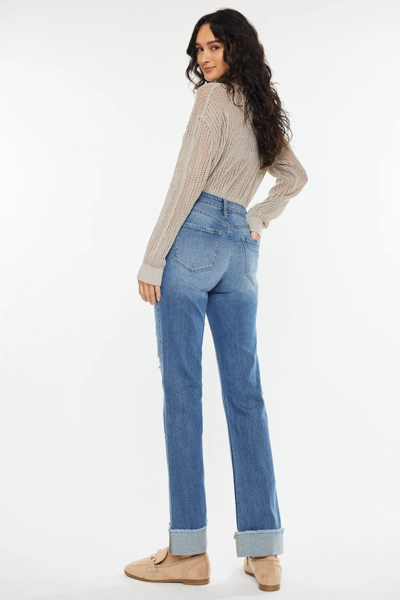 Trini Essentials High Rise Straight Jeans sold by Kan Can product image thumbnail 2