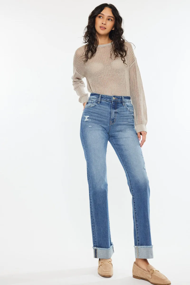 Trini Essentials High Rise Straight Jeans sold by Kan Can product image thumbnail 4
