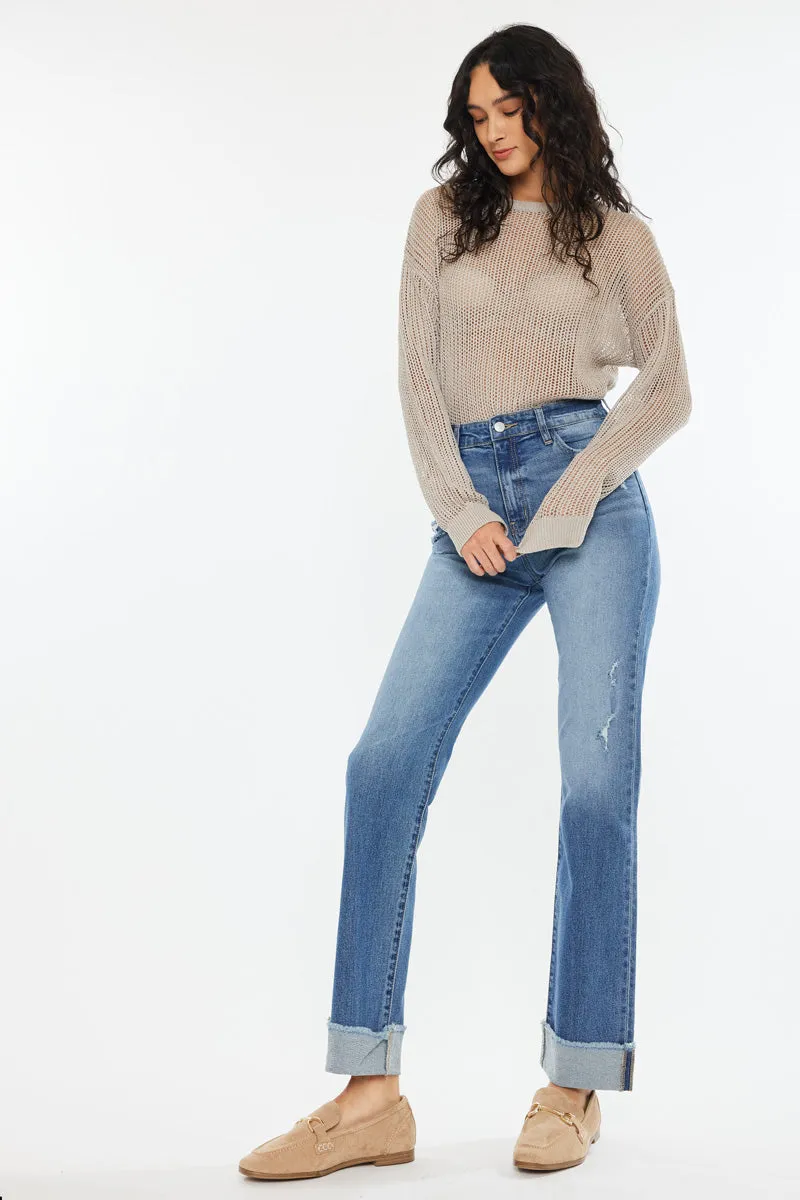 Trini Essentials High Rise Straight Jeans sold by Kan Can product image thumbnail 3