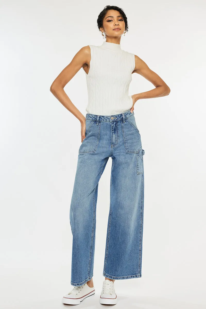 Richardine Ultra High Rise Wide Leg Jeans sold by Kan Can product image thumbnail 5