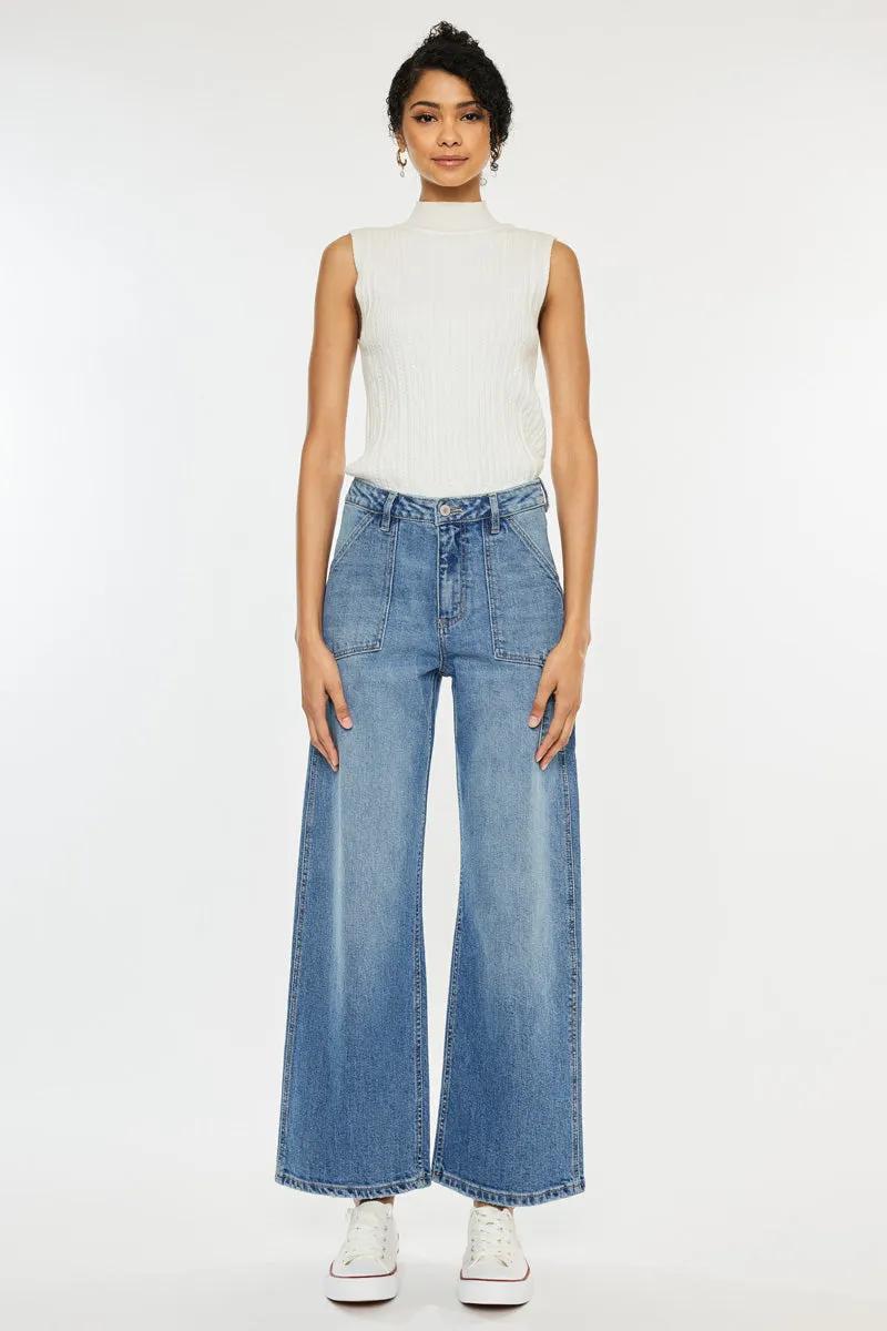Richardine Ultra High Rise Wide Leg Jeans sold by Kan Can product image thumbnail 4