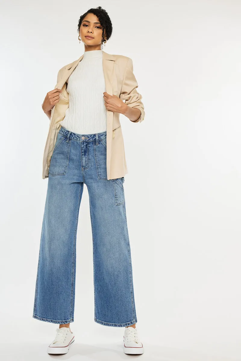 Richardine Ultra High Rise Wide Leg Jeans sold by Kan Can