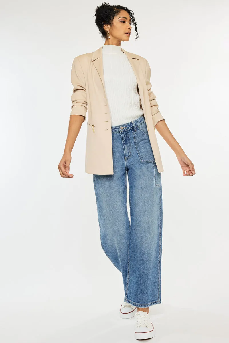 Richardine Ultra High Rise Wide Leg Jeans sold by Kan Can product image thumbnail 3