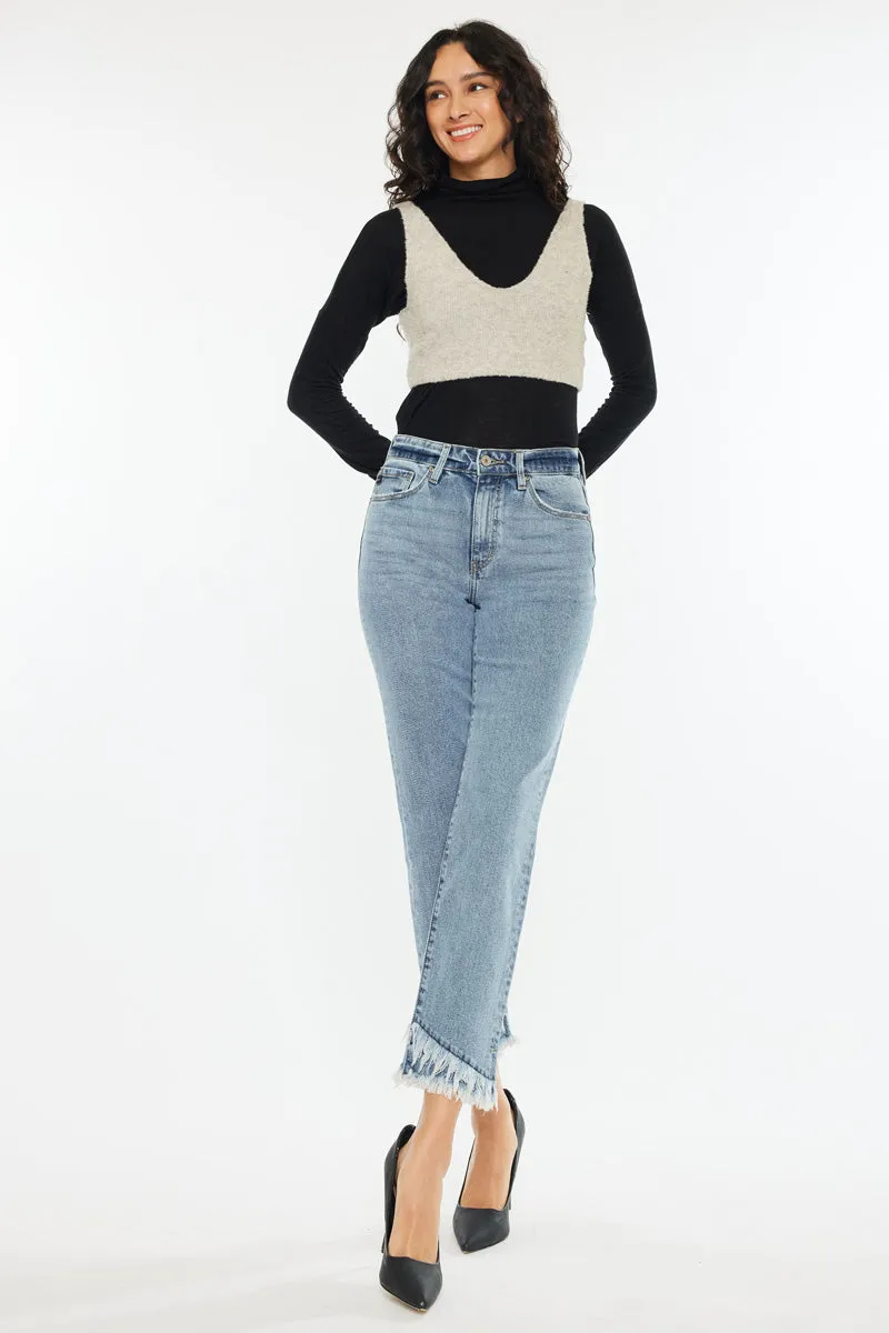 Clover Essentials High Rise Straight Fit Leg Jeans sold by Kan Can product image thumbnail 4