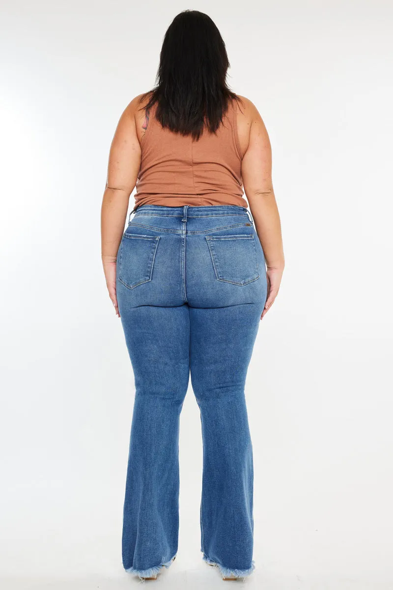 Tia Essentials High Rise Bootcut Jeans (Plus Size) sold by Kan Can product image thumbnail 2