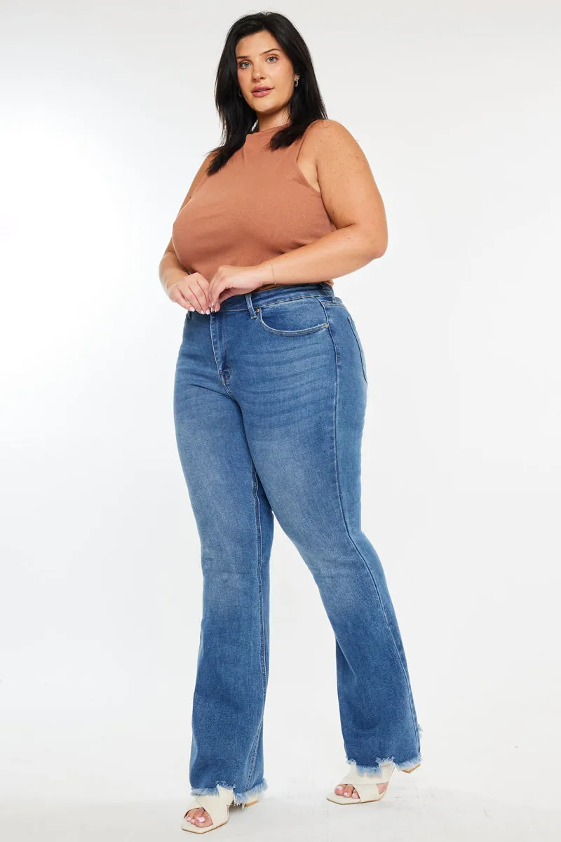 Tia Essentials High Rise Bootcut Jeans (Plus Size) sold by Kan Can product image thumbnail 5