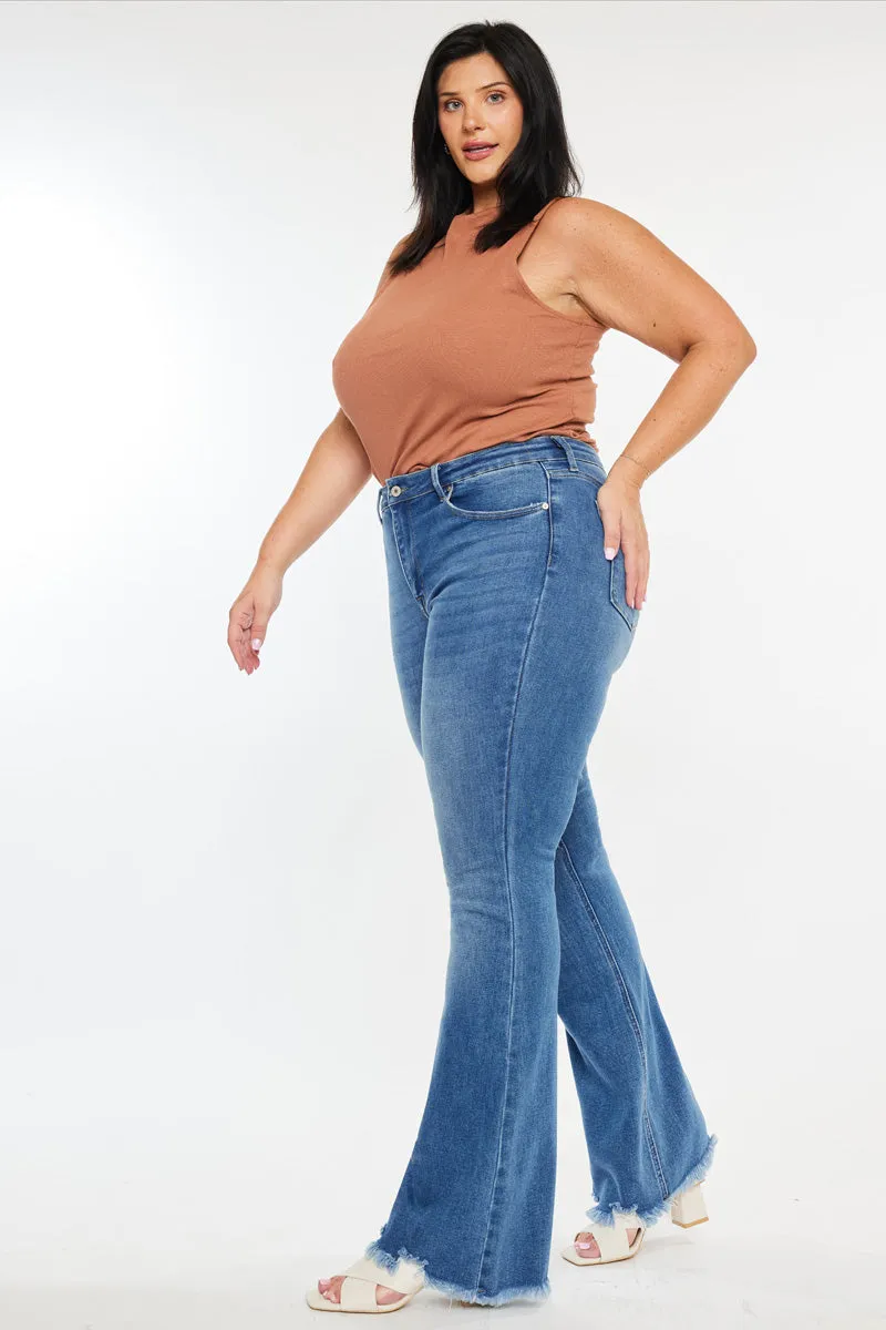 Tia Essentials High Rise Bootcut Jeans (Plus Size) sold by Kan Can product image thumbnail 4