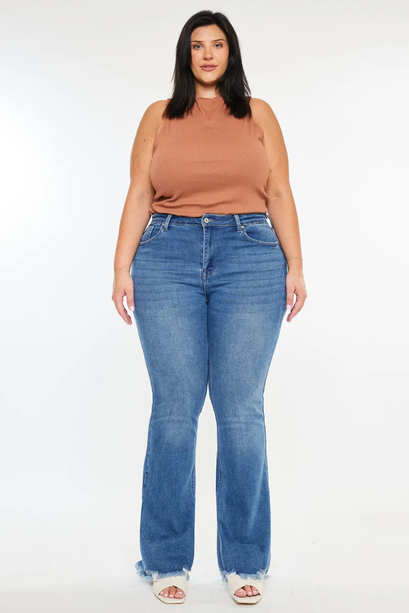 Tia Essentials High Rise Bootcut Jeans (Plus Size) sold by Kan Can product image thumbnail 3