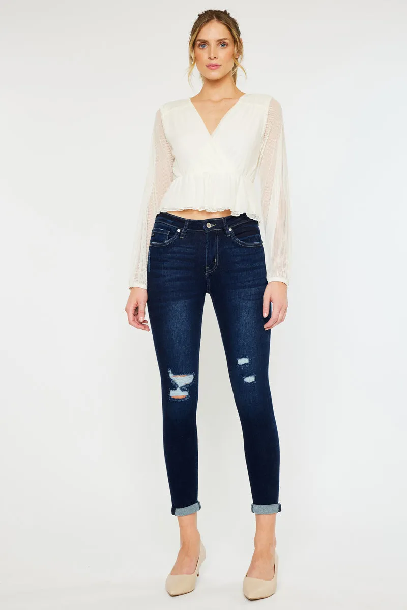 Hudson Mid Rise Ankle Skinny Jeans sold by Kan Can product image thumbnail 3