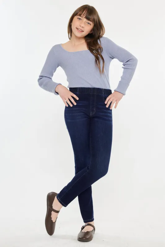 Crystal High Rise Ankle Skinny Kid Jeans sold by Kan Can