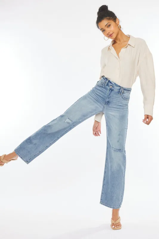 Wanda Ultra High Rise 90's Straight Leg Jeans sold by Kan Can