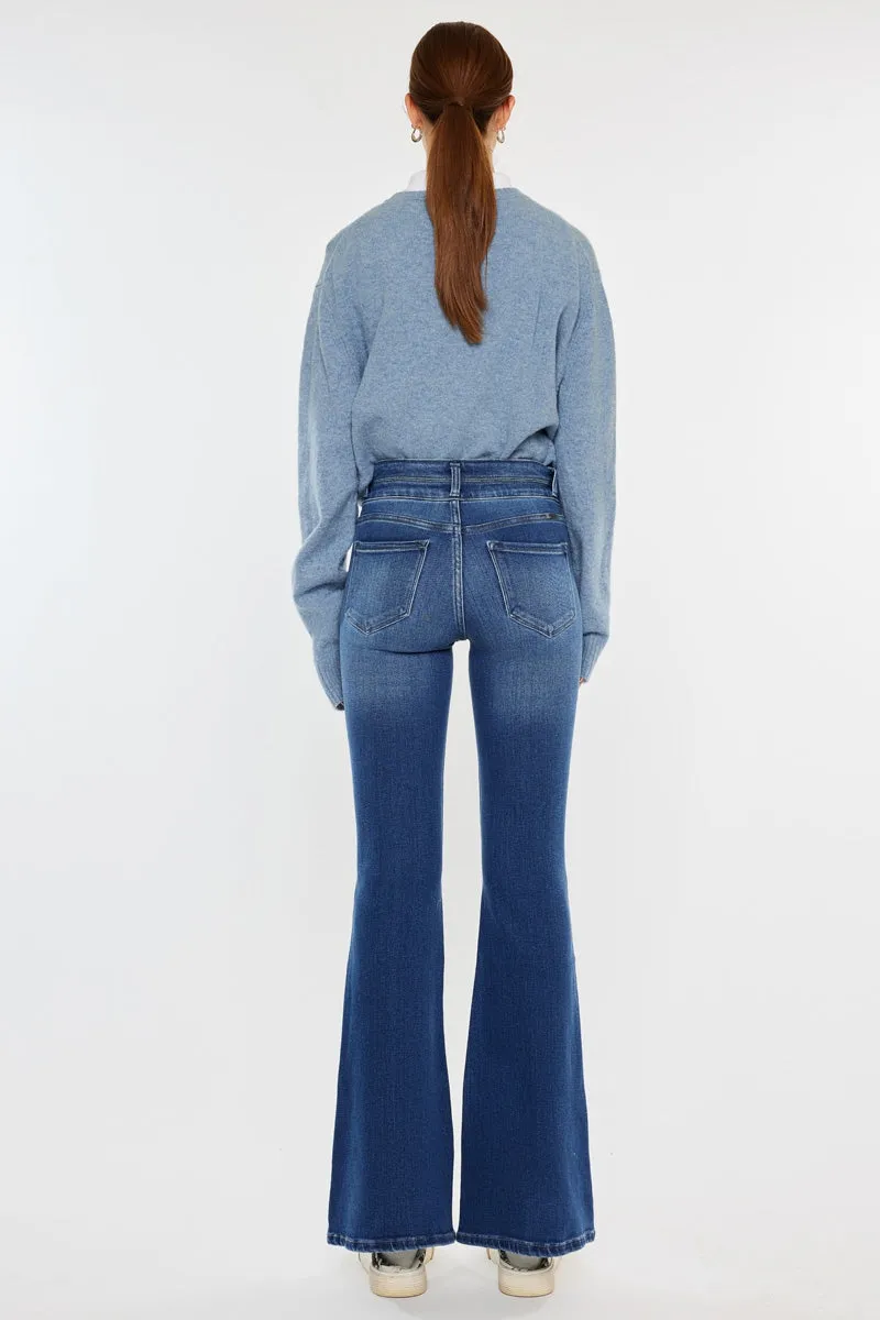 Vida High Rise Flare Jeans sold by Kan Can product image thumbnail 2