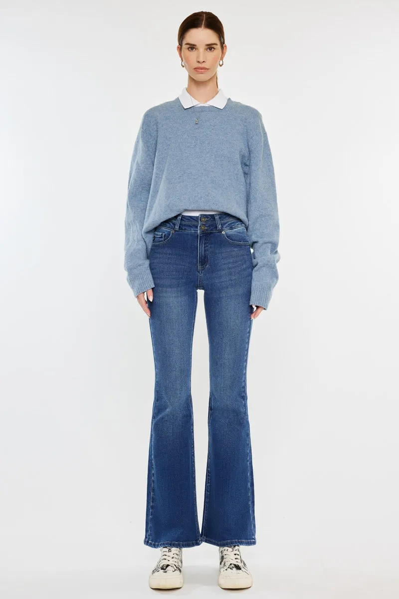 Vida High Rise Flare Jeans sold by Kan Can product image thumbnail 3