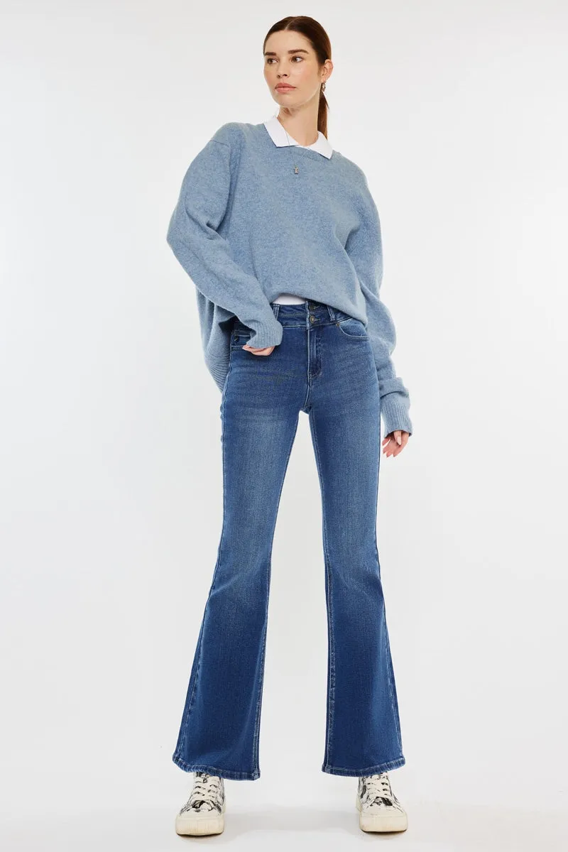 Vida High Rise Flare Jeans sold by Kan Can
